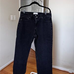 Abercrombie & Fitch Black The baggy low rise Curve Love jeans